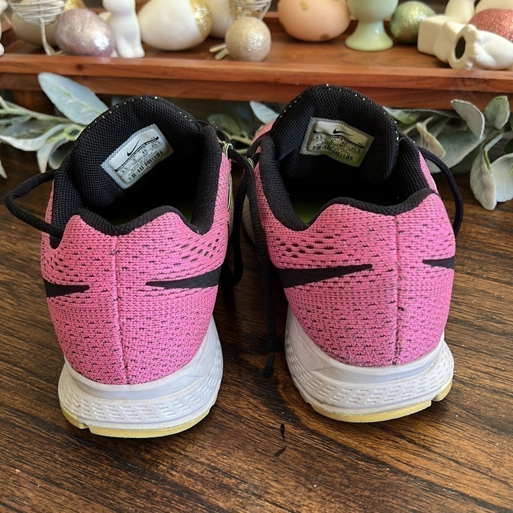 Nike Womens Air Zoom Pegasus 32 Pink Pow/Barely Volt/Ghost Green/Black Sneak 8.5 - Picture 4 of 9